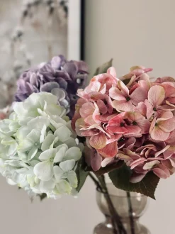 VIAMAJA Blomster<Hortensia Lime/hvid