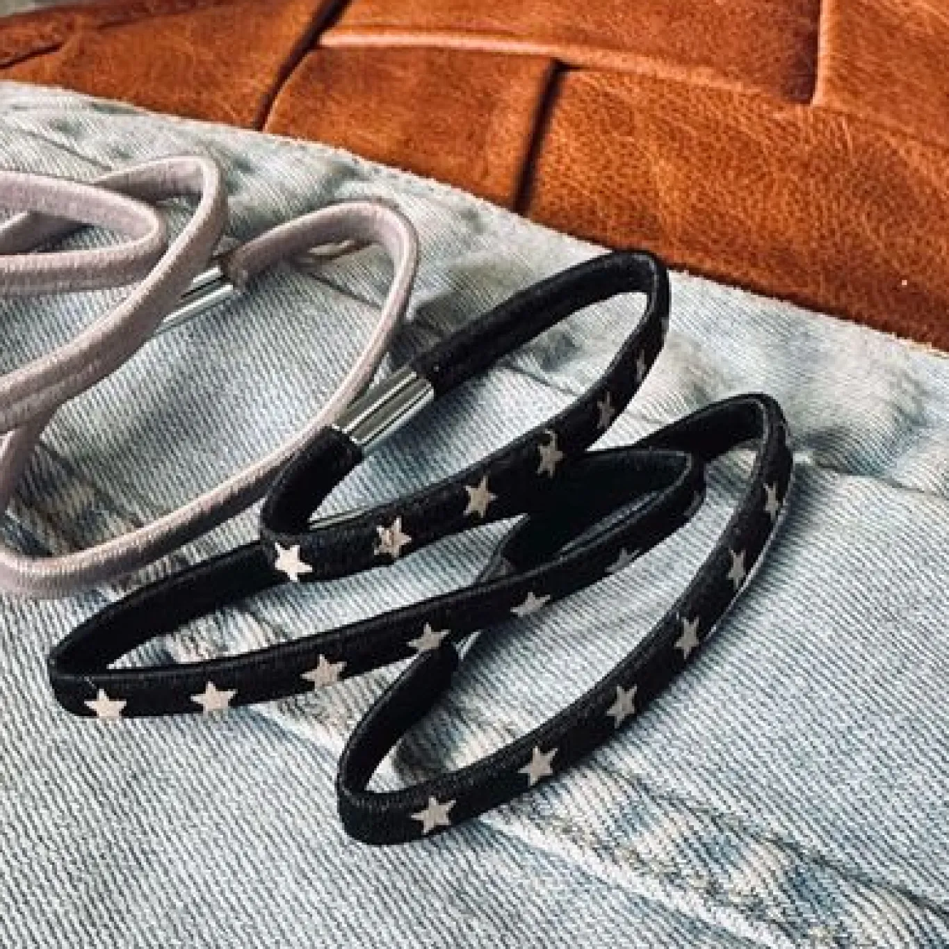VIAMAJA Hår Accessories<Hårelastikker Black / Grey Star