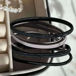 VIAMAJA Hår Accessories<Hårelastikker Black / Grey - Anti-skrid