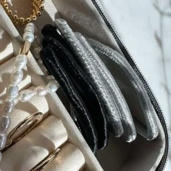VIAMAJA Hår Accessories<Hårelastikker Black / Silver - 2 mix