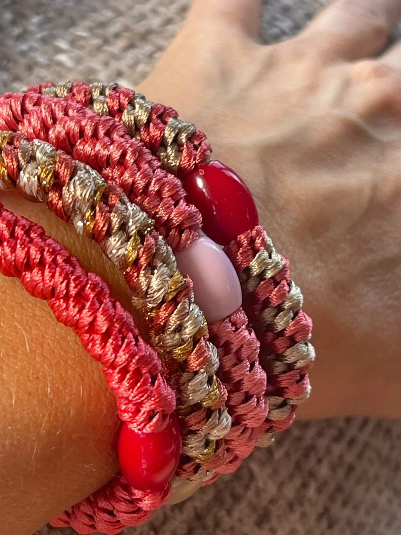 VIAMAJA Hår Accessories<Hårelastikker Supreme Coral- 4 stk.