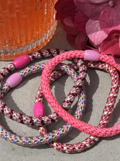 VIAMAJA Hår Accessories<Hårelastikker Supreme Slim Pink - 4 stk.