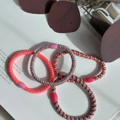 VIAMAJA Hår Accessories<Hårelastikker Supreme Slim Pink - 4 stk.