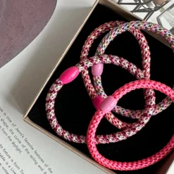 VIAMAJA Hår Accessories<Hårelastikker Supreme Slim Pink - 4 stk.