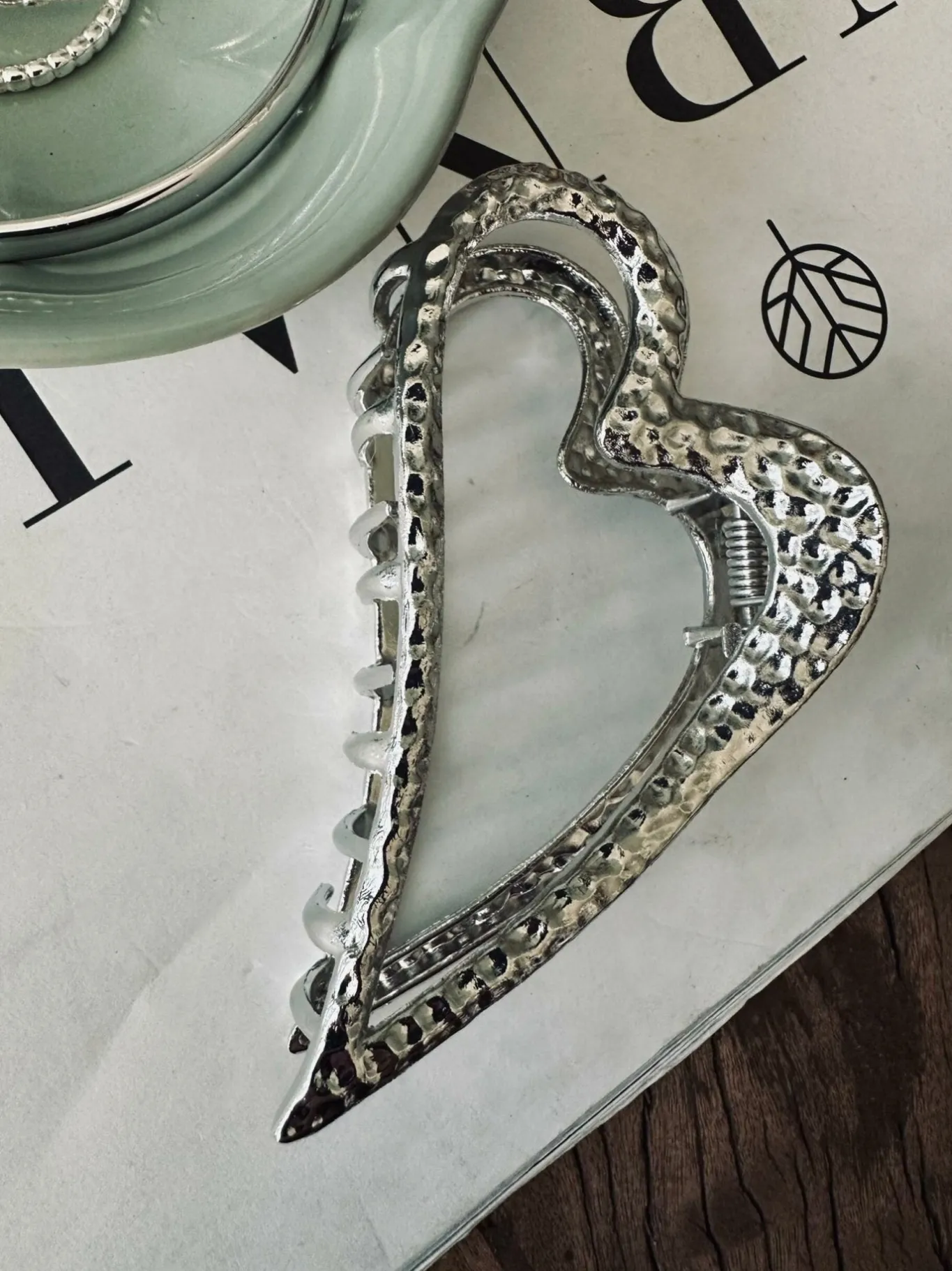 VIAMAJA Til Konfirmanden|Hår Accessories<Hårklemme – Silver heart