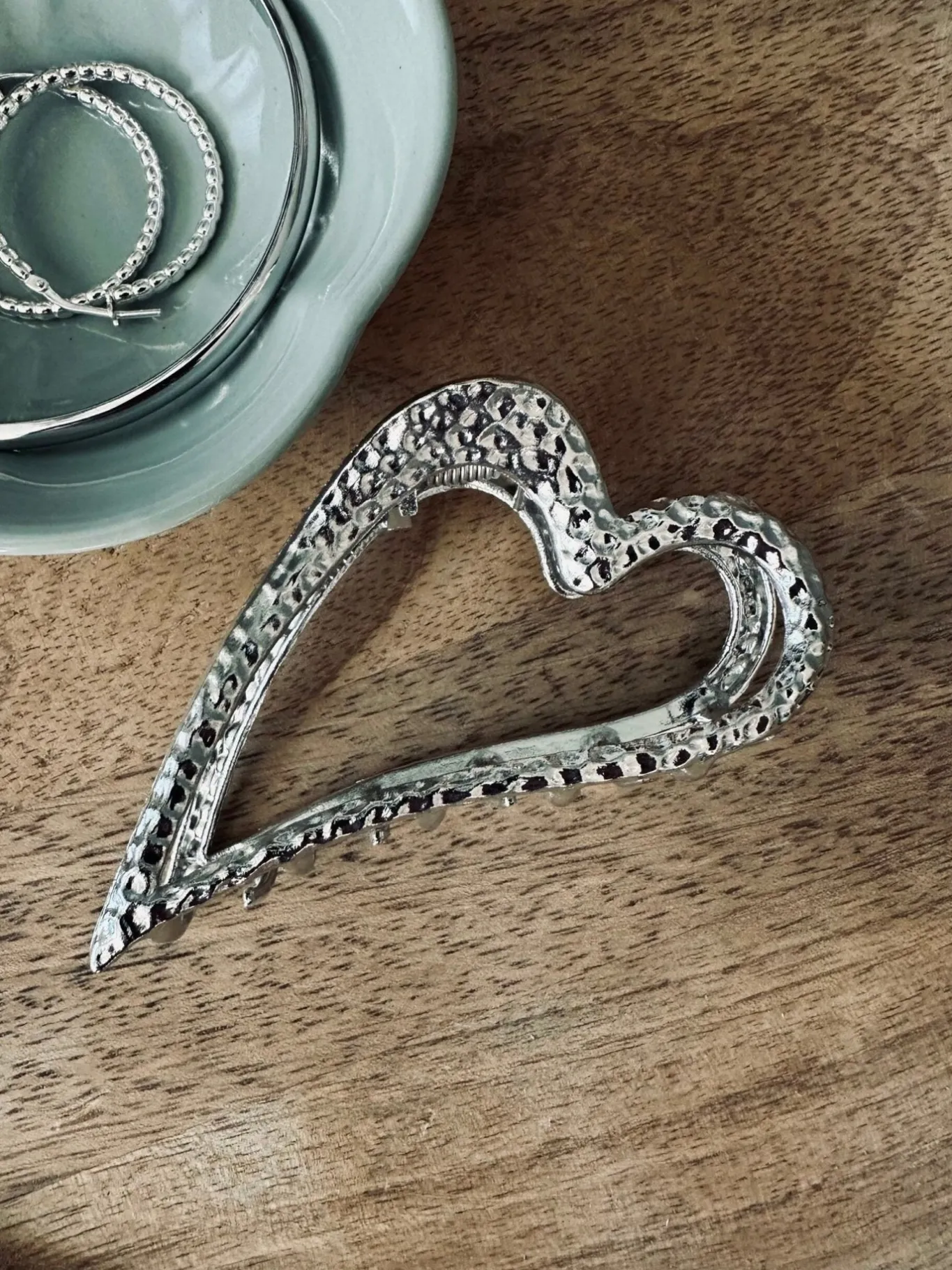 VIAMAJA Til Konfirmanden|Hår Accessories<Hårklemme – Silver heart