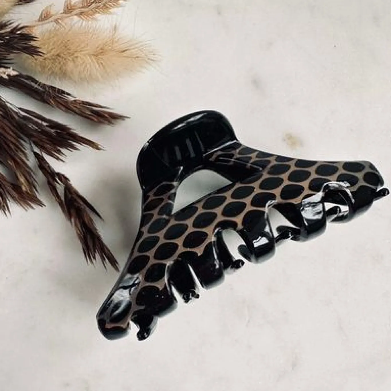 VIAMAJA Hår Accessories<Hårklemme Anne - Beige / Black