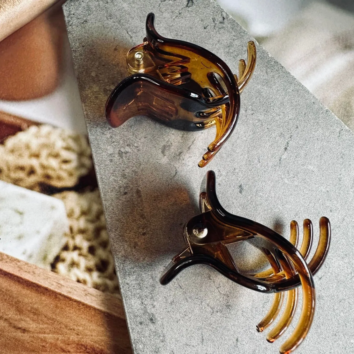 VIAMAJA Hår Accessories<Hårklemmer Gaisa brown - 2 stk