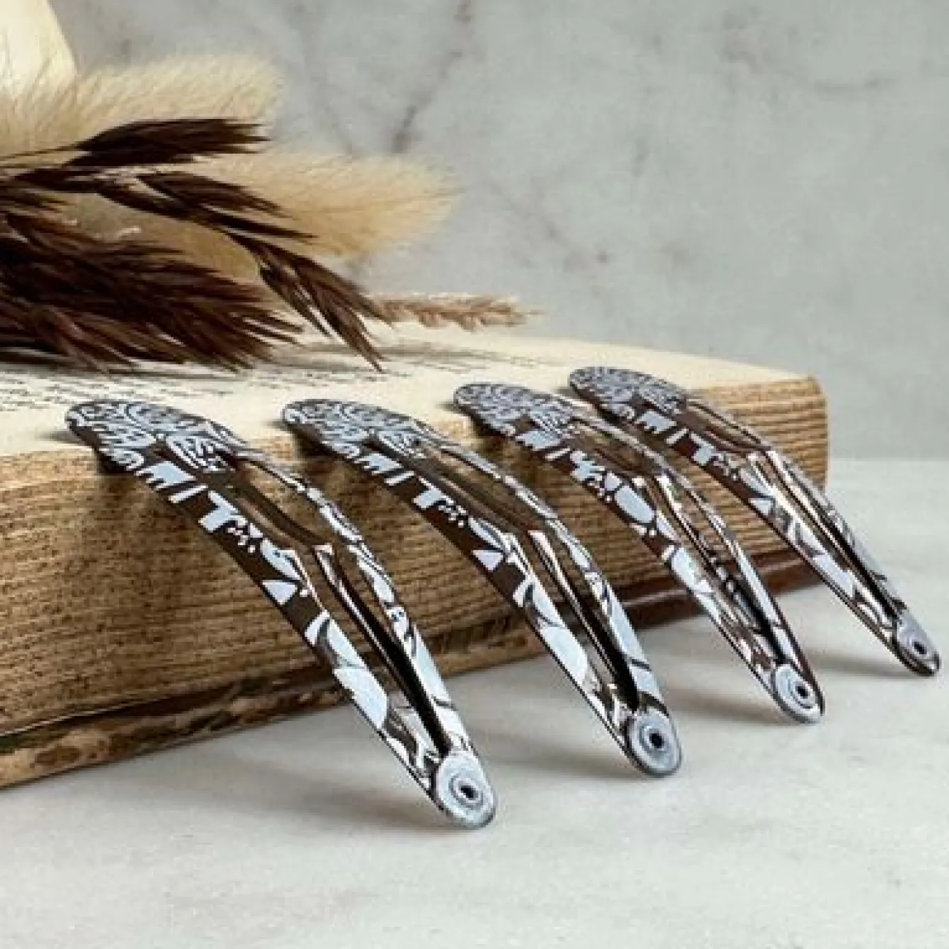 VIAMAJA Hår Accessories<Hårspænder Eva Brown - 4 stk