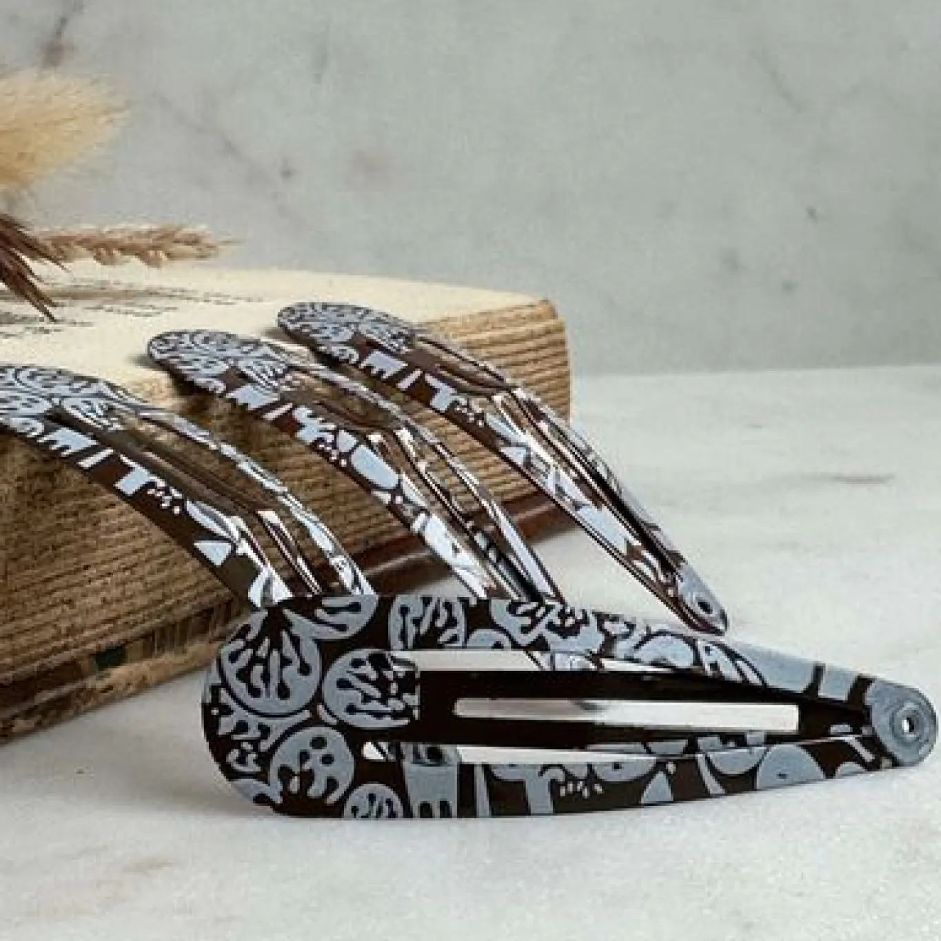 VIAMAJA Hår Accessories<Hårspænder Eva Brown - 4 stk