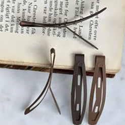 VIAMAJA Hår Accessories<Hårspænder Mat Brown - 4 stk.