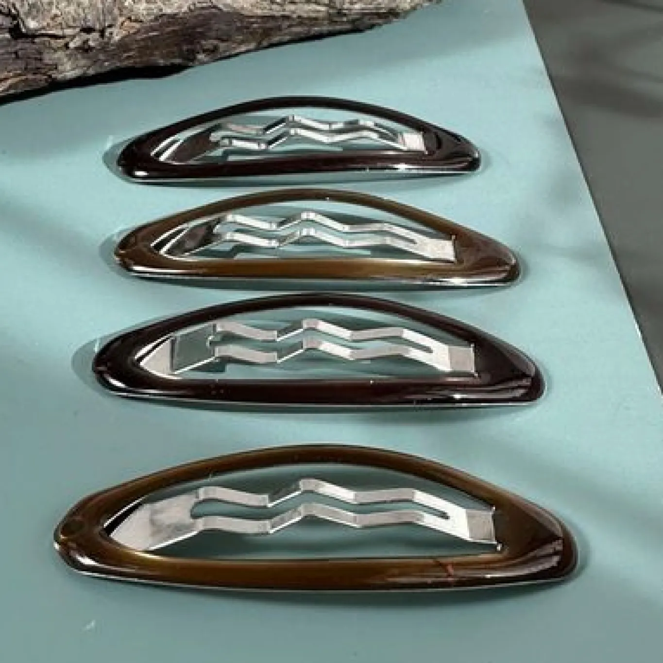 VIAMAJA Hår Accessories<Hårspænder Oval Brown - 4stk.