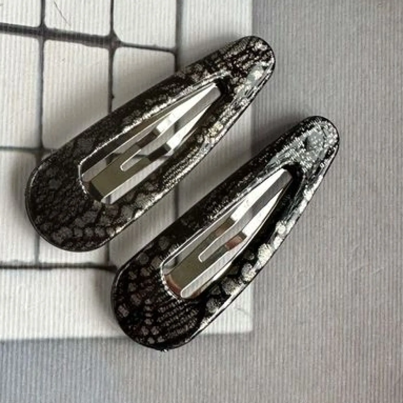 VIAMAJA Hår Accessories<Hårspænder Silver Snake - 2 stk.