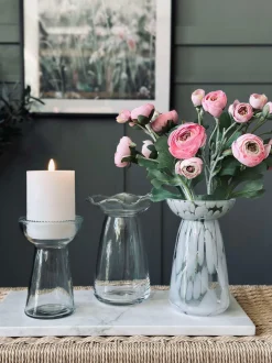 VIAMAJA Vaser|Interiør<Hyacintvase m. Blomsterkant - Klar