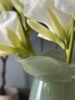 VIAMAJA Vaser|Interiør<Hyacintvase m. Blomsterkant - Grøn