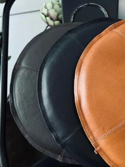 VIAMAJA Puder I Skind|Tæpper Og Puder<Hynde i læder - Cognac Dia 38cm