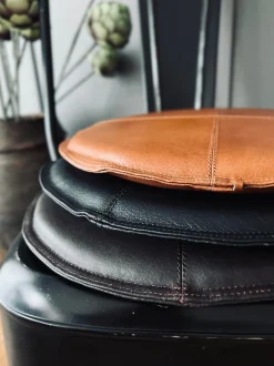 VIAMAJA Puder I Skind|Tæpper Og Puder<Hynde i læder - Cognac Dia 38cm