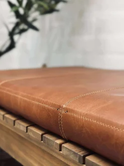VIAMAJA Puder I Skind|Tæpper Og Puder<Hynde i læder Tokyo - 88cm Cognac