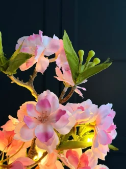 VIAMAJA Blomster<Japansk Kirsebærgren med lys - Rosa