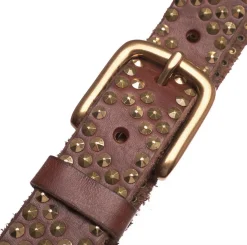 VIAMAJA Bælter<Jeans bælte med nitter - Brown/ gold