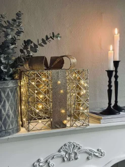VIAMAJA Led Jul|Led Dekoration<Julegaver med led lys - 3 stk.