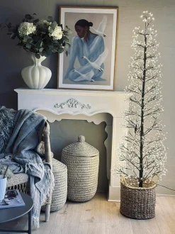 VIAMAJA Lys Og Led|Blomster<Juletræ med 1600 led lys - Black