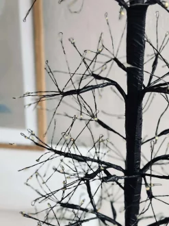 VIAMAJA Lys Og Led|Blomster<Juletræ med 1600 led lys - Black
