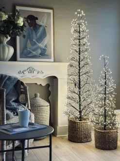 VIAMAJA Lys Og Led|Blomster<Juletræ med 1600 led lys - Black