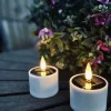 VIAMAJA Lys Og Led|Udendørs Led<Jumbo solcelle fyrfadslys - Sæt med 2 stk