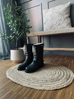 VIAMAJA Gulvtæpper|Jute Tæpper<Jutetæppe i flet - Oval
