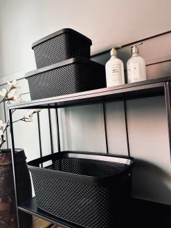 Børn VIAMAJA Opbevaring Til Badeværelse|Garderobe Opbevaring<Kasse med låg - Small VILA BLACK
