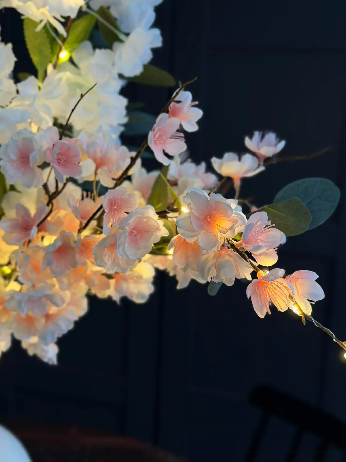 VIAMAJA Blomster<Kirsebærgren med lys - Rosa