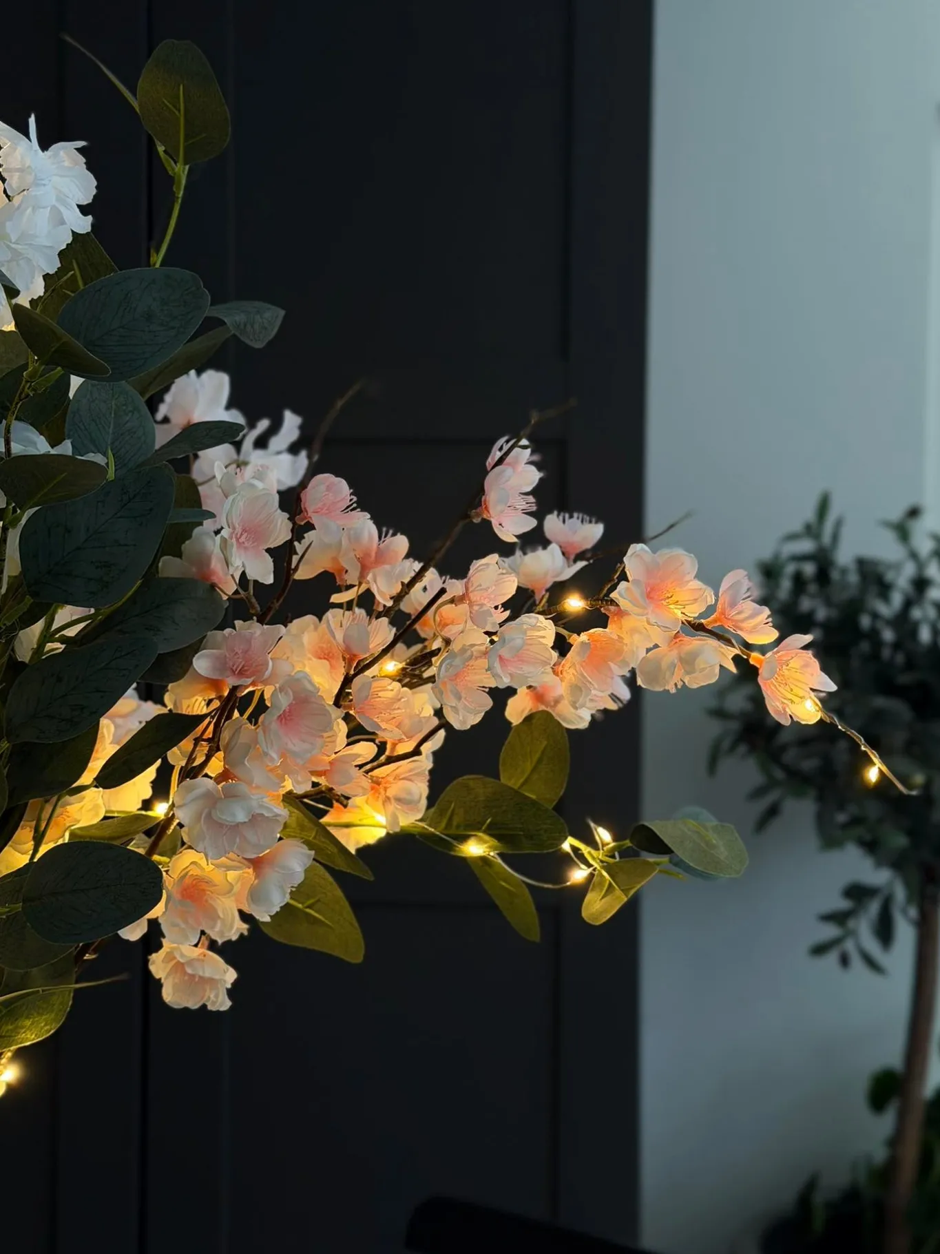 VIAMAJA Blomster<Kirsebærgren med lys - Rosa