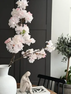 VIAMAJA Blomster<Kirsebærgren med lys - Rosa / hvid
