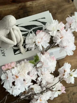 VIAMAJA Blomster<Kirsebærgren med lys - Rosa / hvid