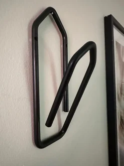 VIAMAJA Knagerække|Garderobe Opbevaring<Knage clips i sort jern