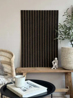 VIAMAJA Korkplader<Korkplade med panel effekt NEW Dark - Støjdæmpende