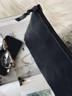 VIAMAJA Clutch|Toilettasker<Kosmetikpung / Clutch - Black leather
