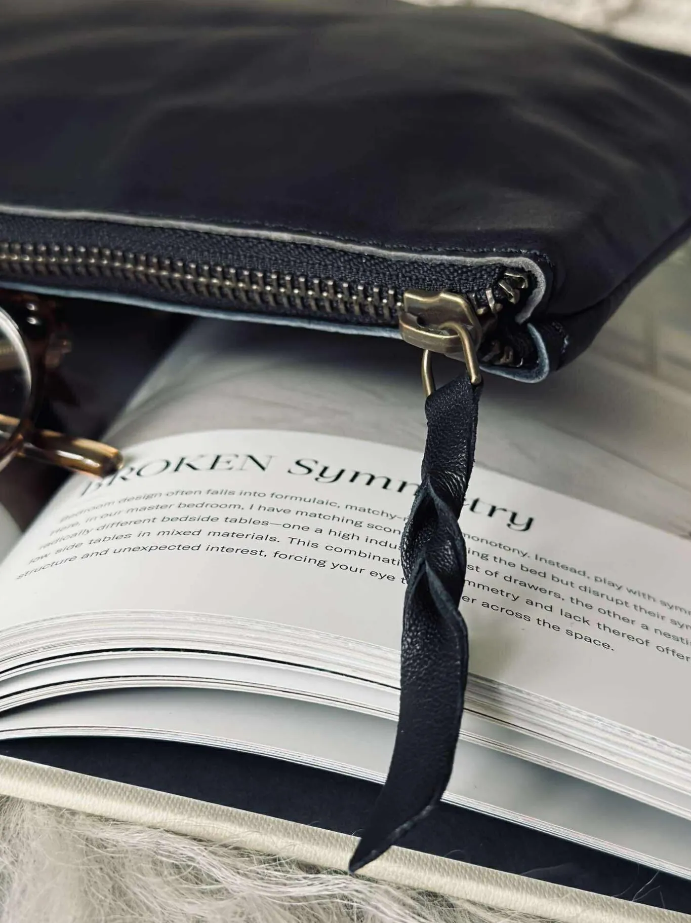 VIAMAJA Clutch|Toilettasker<Kosmetikpung / Clutch - Black leather