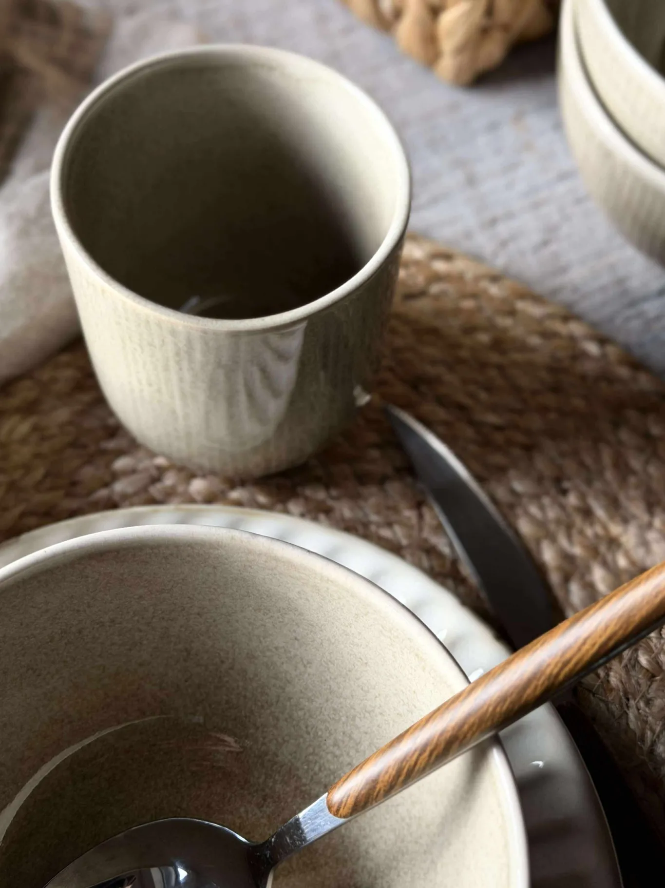 VIAMAJA Krus, Kopper Og Glas|Porcelæn Og Stentøj<Krus Lydia keramik - Sæt med 4 stk Beige