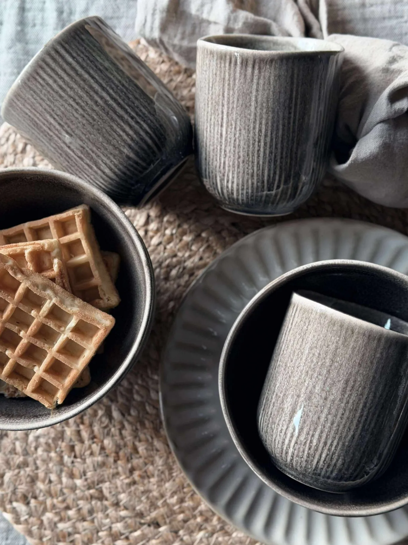 VIAMAJA Krus, Kopper Og Glas|Porcelæn Og Stentøj<Krus Lydia keramik - Sæt med 4 stk