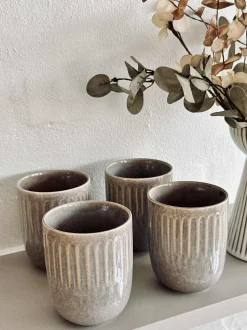 VIAMAJA Krus, Kopper Og Glas|Porcelæn Og Stentøj<Krus Stentøj – Pakke med 4 stk - Flere farver