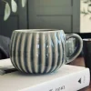 VIAMAJA Krus, Kopper Og Glas|Porcelæn Og Stentøj<Krus VIGA Strib - Blå