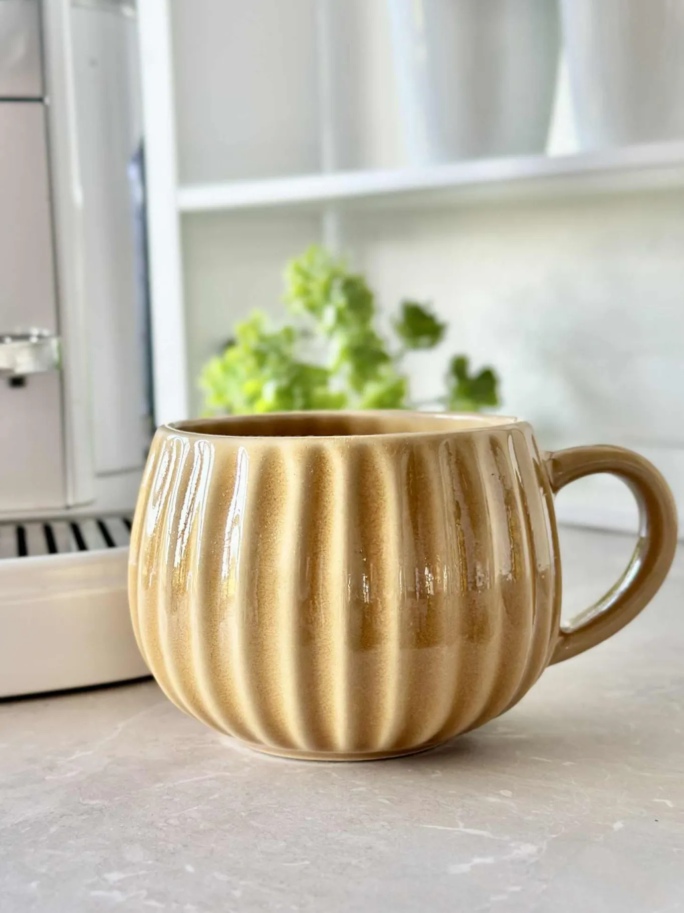 VIAMAJA Krus, Kopper Og Glas|Porcelæn Og Stentøj<Krus VIGA Strib - Sennep