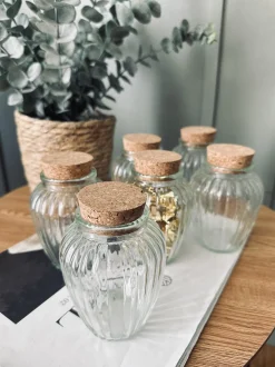 VIAMAJA Køkken Opbevaring<Krydderiglas m. kork 280 ml – pakke med 6 stk