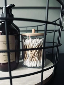 VIAMAJA Kreativ Opbevaring<Kurv med sort metal – Rund