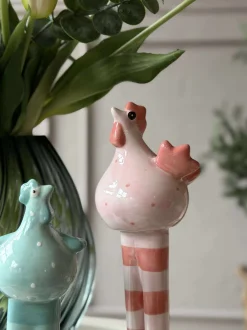 VIAMAJA Interiør|Pynte Genstande<Kylling med lange ben - Blå