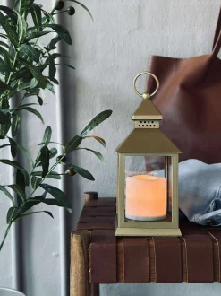 VIAMAJA Lys Og Led|Led Lanterne<Lanterne m. Timer - Gold