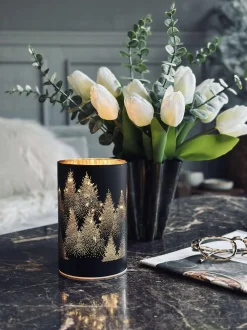 VIAMAJA Lys Og Led|Led Designlys<Lanterne med led lys - Black / gold