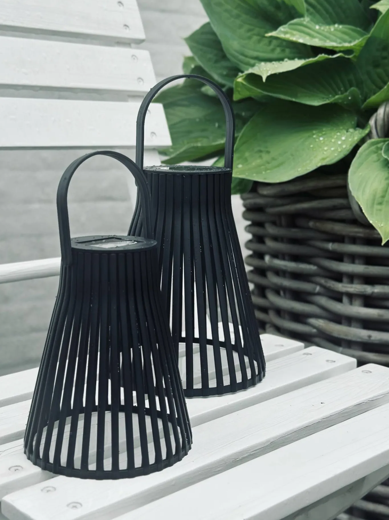 VIAMAJA Lys Og Led|Udendørs Led<Lanterne med solceller - GARDEN BLACK 14cm